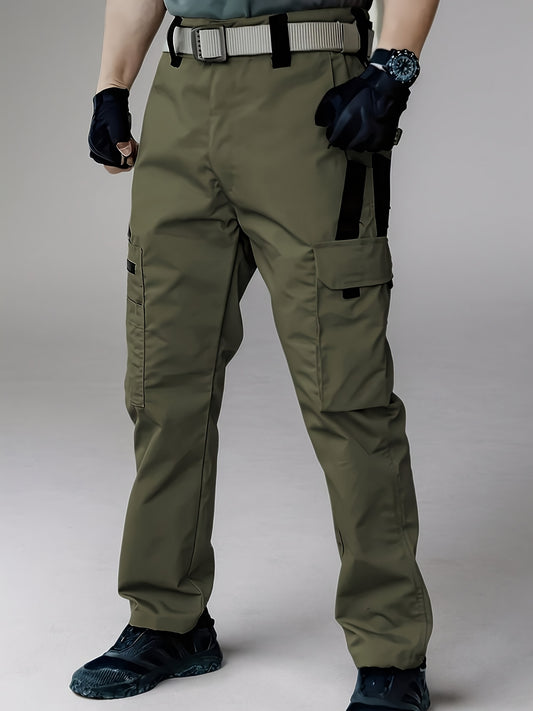 Men's Coveralls – Men's Black Polyester Pants – main product image
