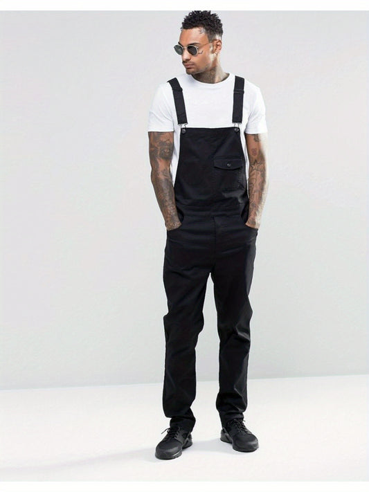 Men's Denim Overalls - Pocket Detail – Sizes M–XXXL – main product image