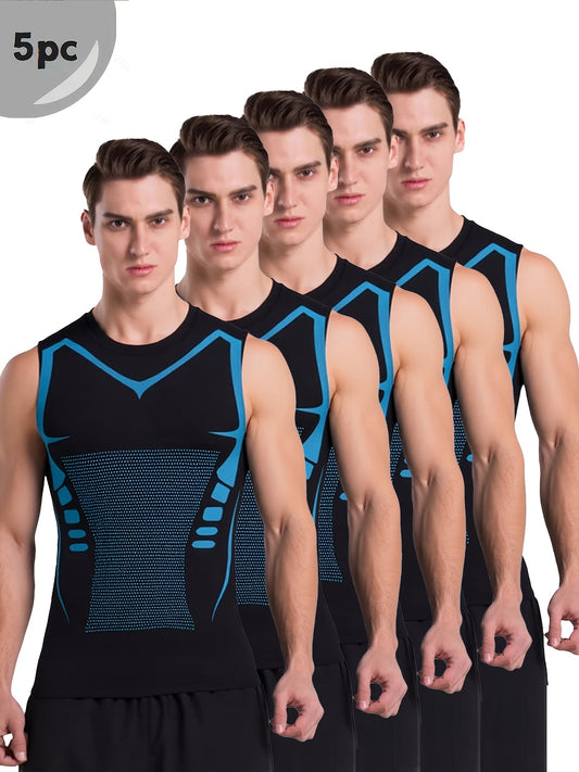 Men's Graphic Print Performance Tank Top - Sleeveless – Black option – main product image