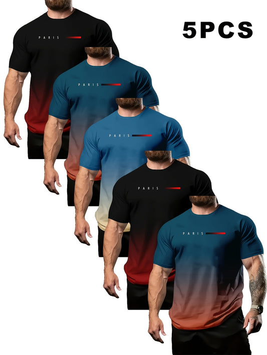 Men's Graphic Print T-Shirt - Crew Neck Short Sleeve – Graphic Design 64517 – main product image