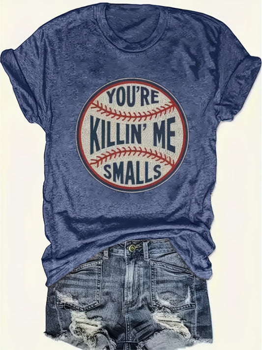 Men's Graphic Print T-Shirt - Crew Neck Short Sleeve – Navy Color – main product image