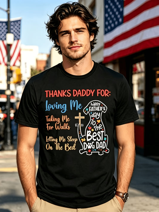 Men's Graphic Print T-Shirt - Short Sleeve – Sizes 0XL–5XL – Black option – main product image