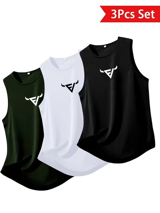 Men's Graphic Print Tank Top - Sleeveless – 12-Variant Selection – main product image