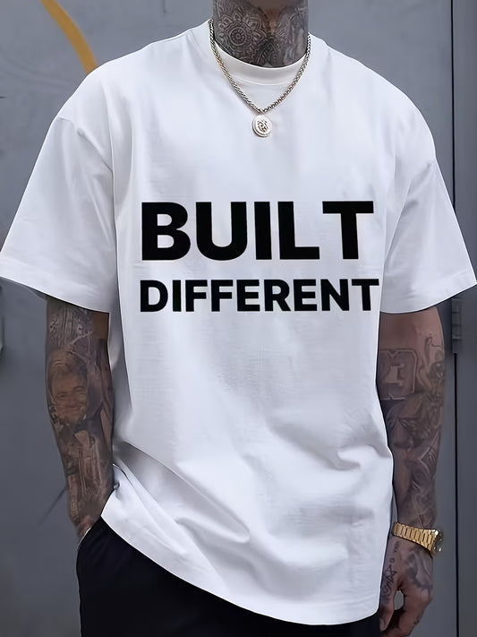 Men's Graphic T-Shirt - Crew Neck Short Sleeve – Relaxed fit – White option – main product image