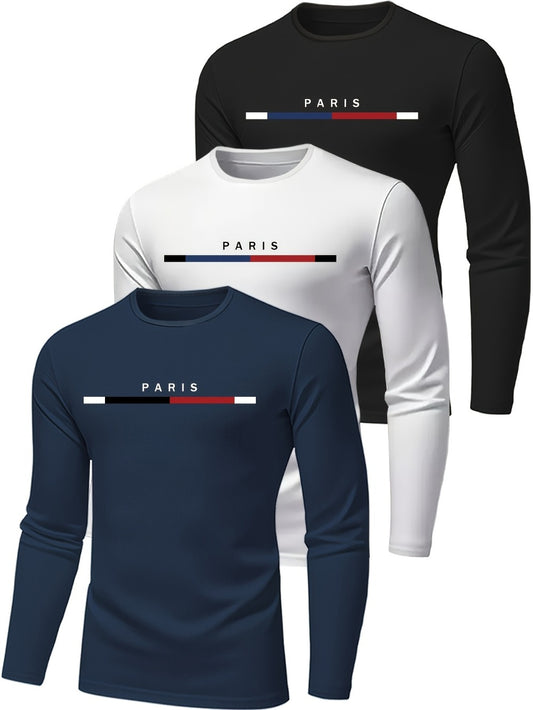 Men's Graphic T-Shirt - Round Neck Long Sleeve – main product image