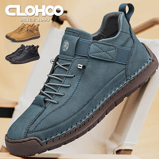 Men's High-Top Casual Ankle Boots - Elastic Closure and Rubber Sole – main product image