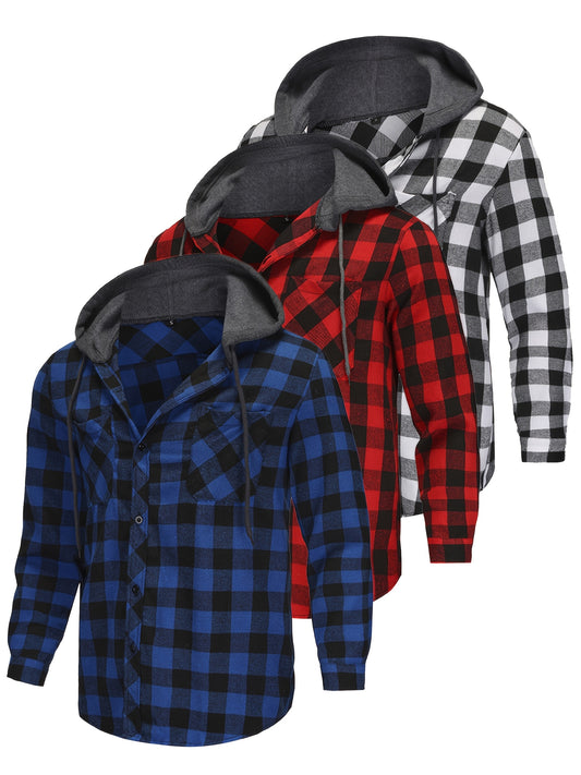 Men's Hoodie - Long Sleeve Button-Front – Grey option – main product image