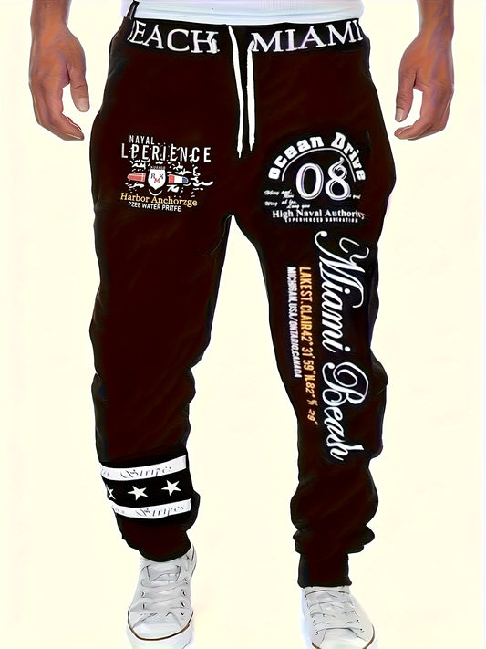 Men's Jogger Pants - Drawstring Waist Relaxed Fit – White option – main product image