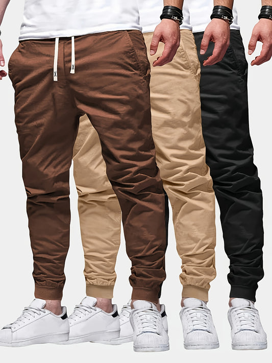 Men's Jogger Pants - Drawstring Waist With Pockets – 5-Variant Selection – main product image