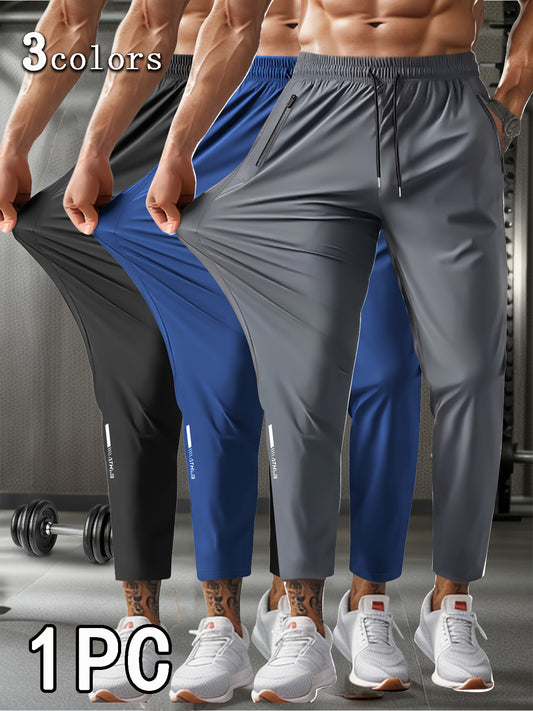 Men's Jogger Pants - Drawstring Waist With Pockets – Black / Grey – Black option – main product image