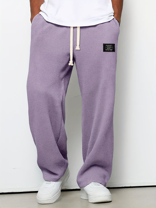 Men's Jogger Pants - Stretch – Wide Leg – White option – main product image