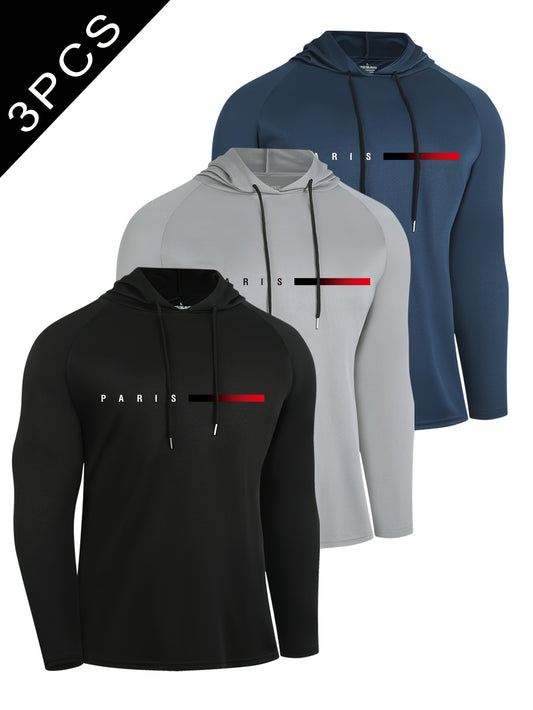 Men's Lightweight Striped Pullover Hoodie – main product image