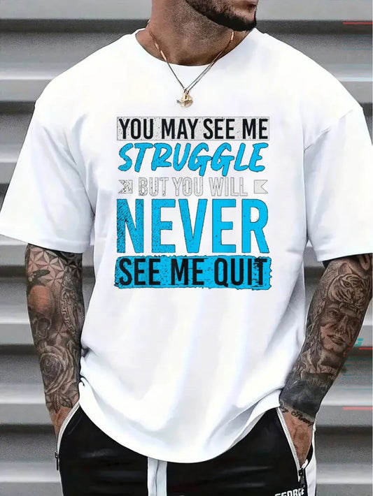 Men's Oversized T-Shirt - Round Neck Short Sleeve – White Colorway 06341 – main product image