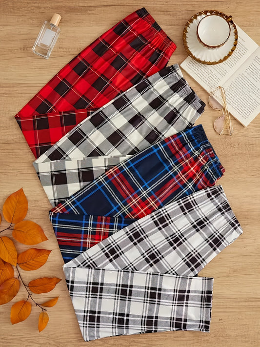 Men's Pajama Pants - Plaid – 4PcsN2 – main product image