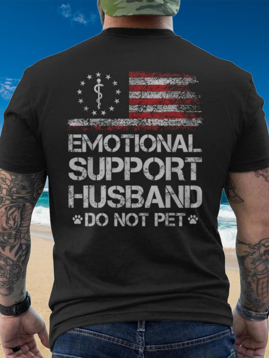 Men's Patriotic T-Shirt - Round Neck Short Sleeve – 5-Variant Selection – Black option – main product image