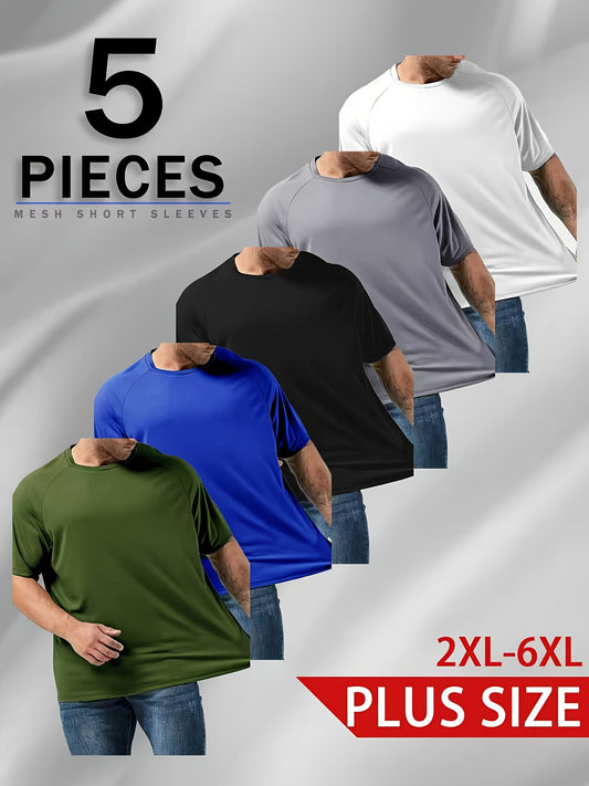 Men's Performance T-Shirt - Classic Neck Short Sleeve – Black option – main product image