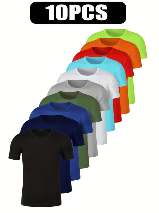 Men's Performance T-Shirt - Crew Neck Short Sleeve Streetwear Style – main product image