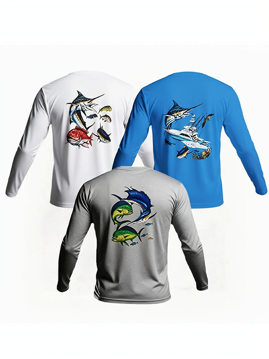 Men's Performance T-Shirt - Round Neck Long Sleeve – Sizes S–XXXL – main product image