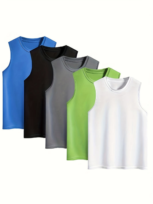 Men's Performance Tank Top - Classic Neck Sleeveless – 6-Variant Selection – main product image