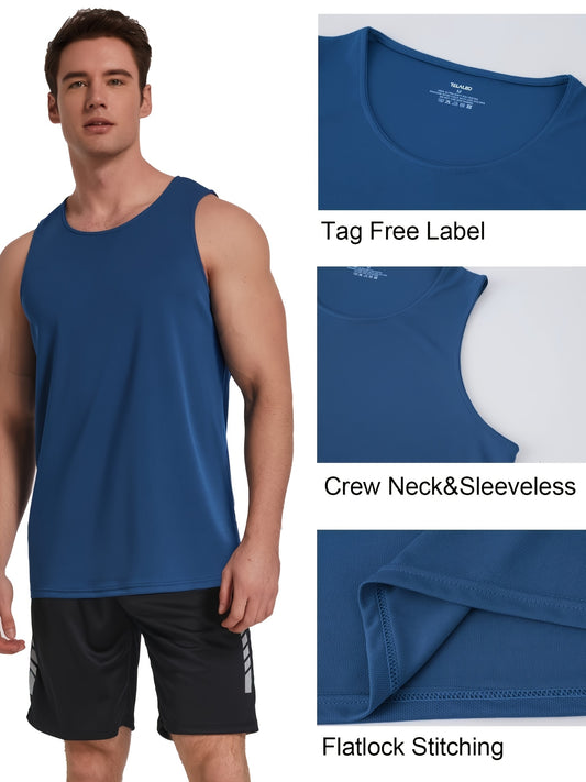 Men's Performance Tank Top - Classic Neck Sleeveless – Sizes S–L – main product image