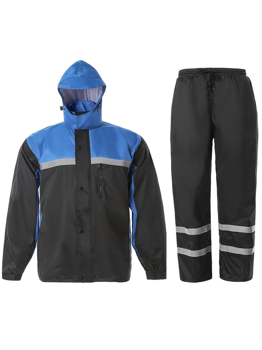 Men's Rain Suit – Men's Rain Jacket and Pants Set - Coordinated – Black option – main product image