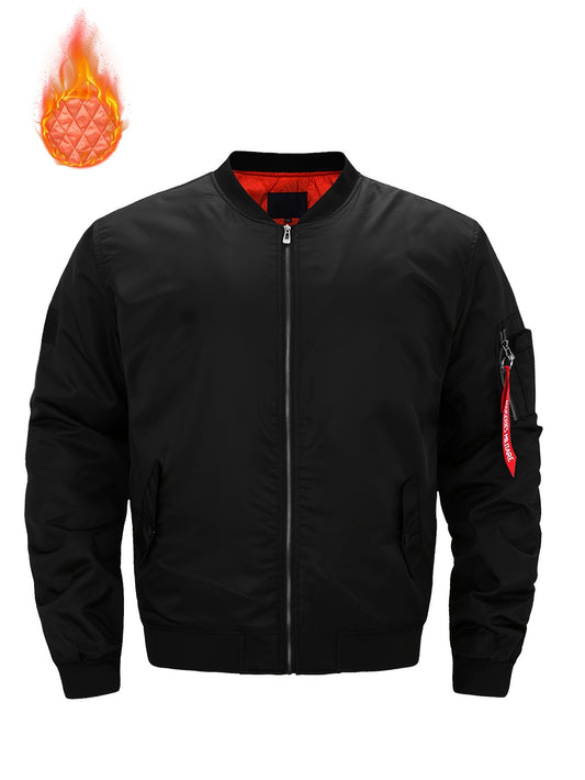 Men's Relaxed Zip-Up Coat – green option – main product image