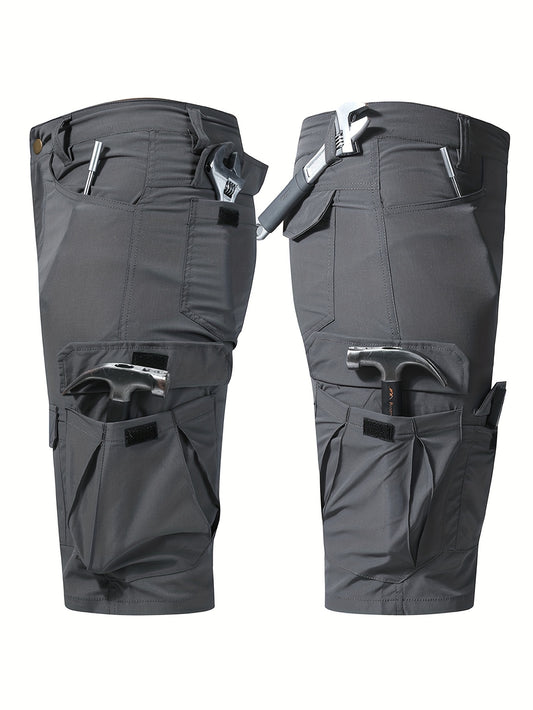Men's Short Overalls - Pocket – Khaki option – main product image