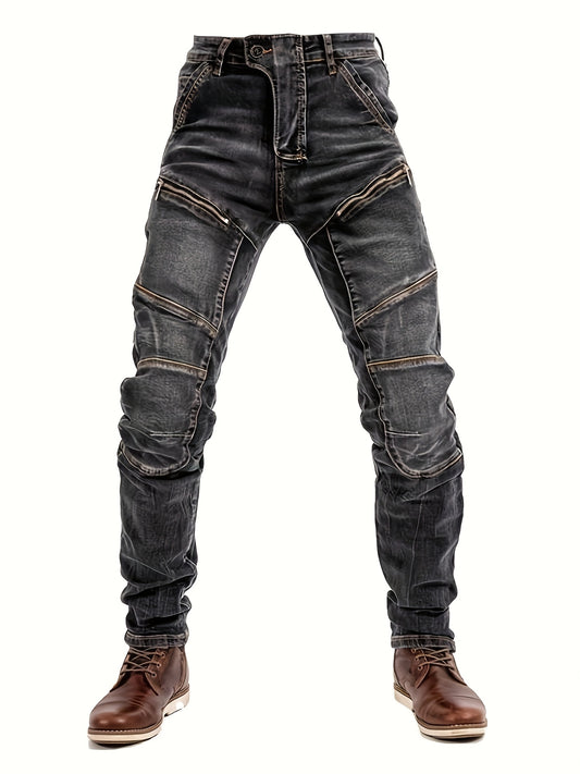 Men's Slim Fit Jeans - Black Denim Clean Finish – Sizes S–XXL – Black option – main product image