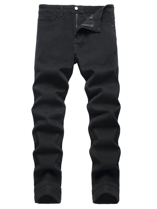 Men's Slim Fit Jeans - Classic Wash Clean Finish – Orange Slim-Fit – Orange option – main product image