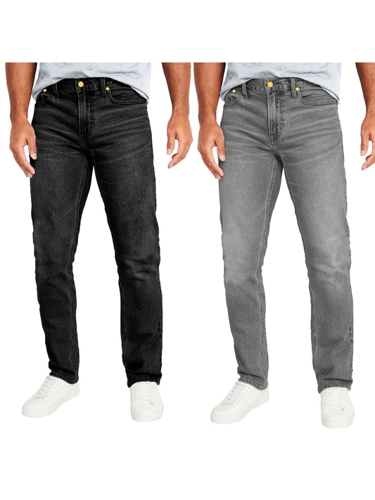 Men's Slim Fit Jeans - Classic Wash Clean Finish Weekend – Grey option – main product image