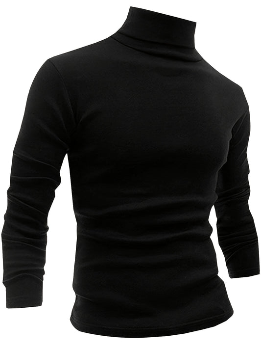 Men's Solid Color Performance Shirt - Long Sleeve – Grey / Black – Grey option – main product image
