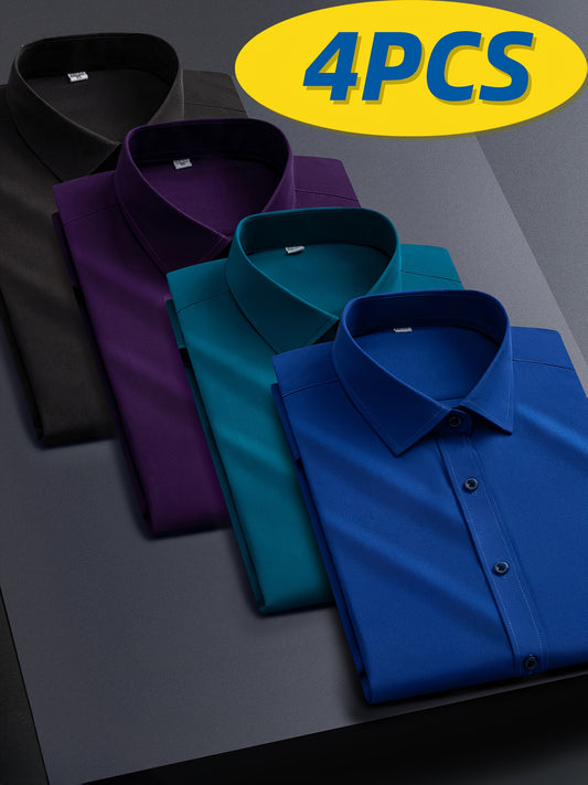 Men's Solid Color Shirt - Collared Long Sleeve – BYZ / BLFL – main product image