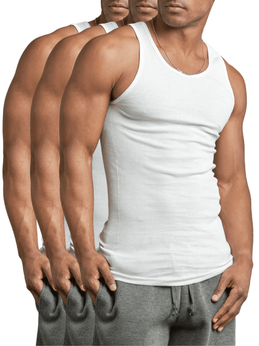 Men's Solid Color Tank Top - Sleeveless – Multicolor Cotton – main product image