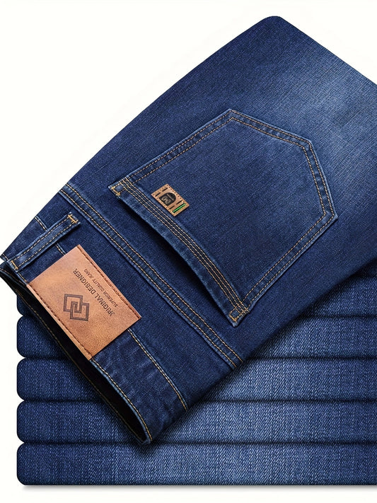 Men's Straight Leg Jeans - Black Denim Clean Finish – Sizes 28–40 – main product image