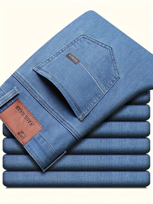 Men's Straight Leg Jeans - Black Denim Clean Finish Weekend – main product image