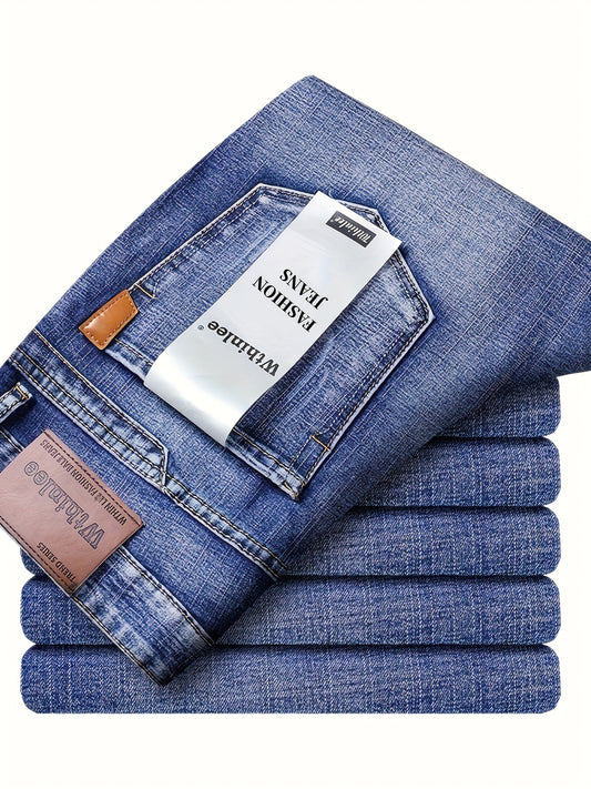 Men's Straight Leg Jeans - Classic Wash Clean Finish Weekend – Blue option – main product image