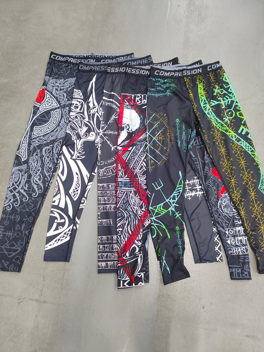 Men's Stretch Leggings - Stretch Comfort – Mixed colors – main product image