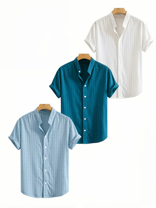 Men's Striped Casual Shirt - Regular Fit – main product image