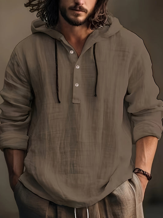 Men's Sweatshirt - Long Sleeve Hooded – Brown option – main product image