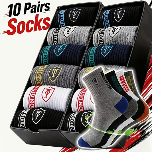Men's Thermal Crew Socks - 10-Pair Pack – main product image