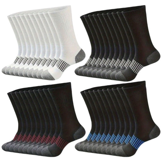 Men's Thermal Crew Socks - 40-Pair Pack – main product image