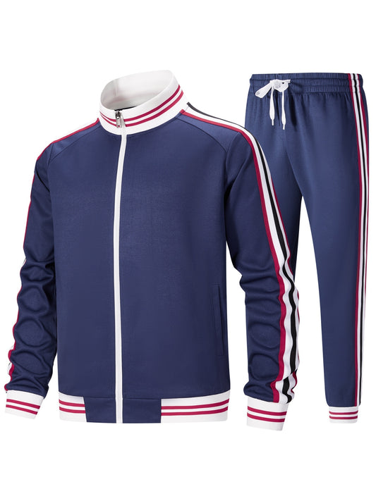 Men's Tracksuit Jacket and Pants Set - Zip Detail Everyday Urban Edition – main product image