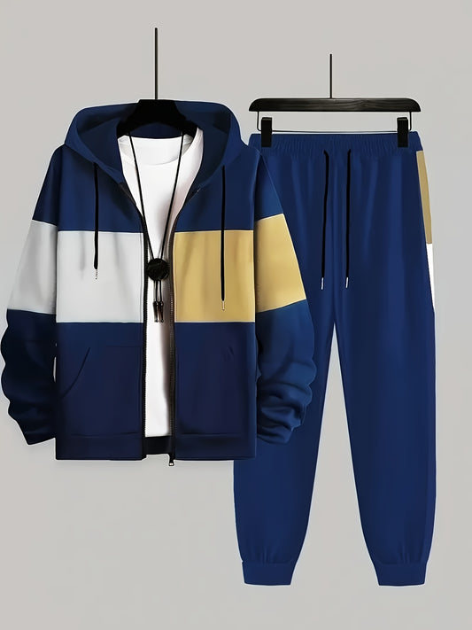 Men's Tracksuit – Men's orange yellow Polyester Zip-Up Jacket – main product image