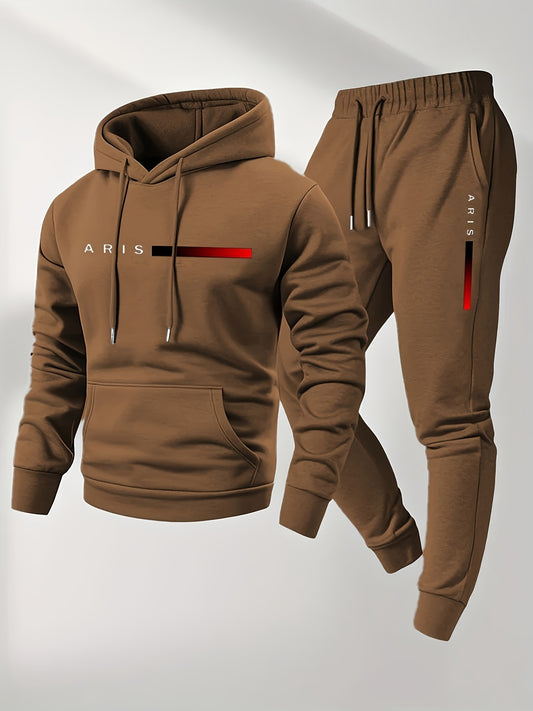 Men's Tracksuit Set - Graphic Print – 6-Color Selection – Blue option – main product image