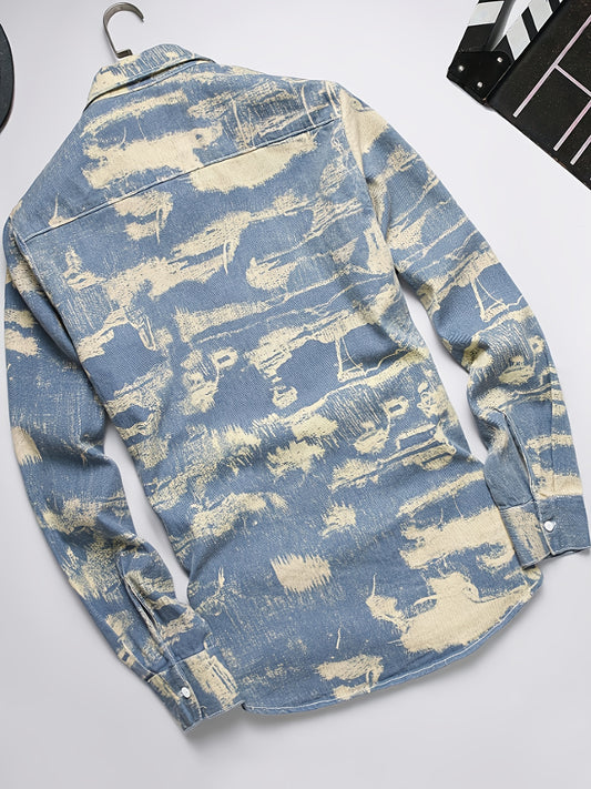 Men's Versatile Denim Pullover Coat – Sizes XS–XL – main product image
