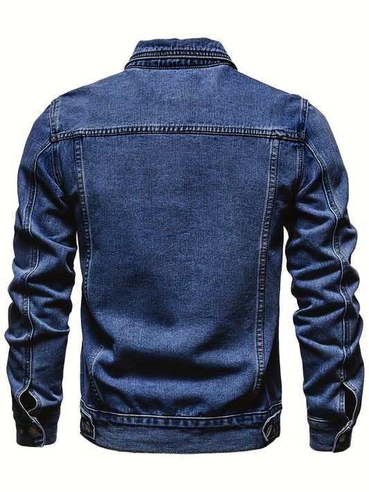 Men's Versatile Denim Pullover Coat – Sizes XS–XXL – main product image