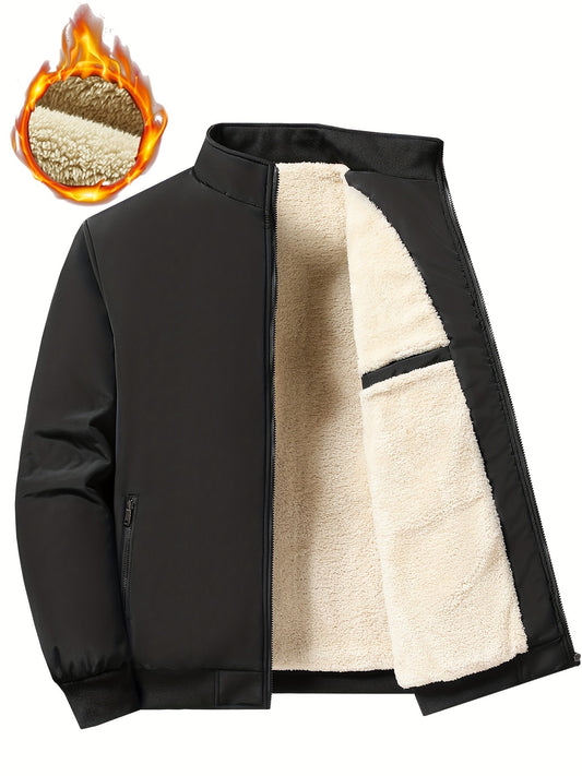 Men's Versatile Fleece Pullover Jacket – Grey option – main product image