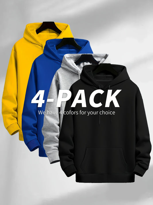 Men's Versatile Graphic Pullover Hoodie – main product image