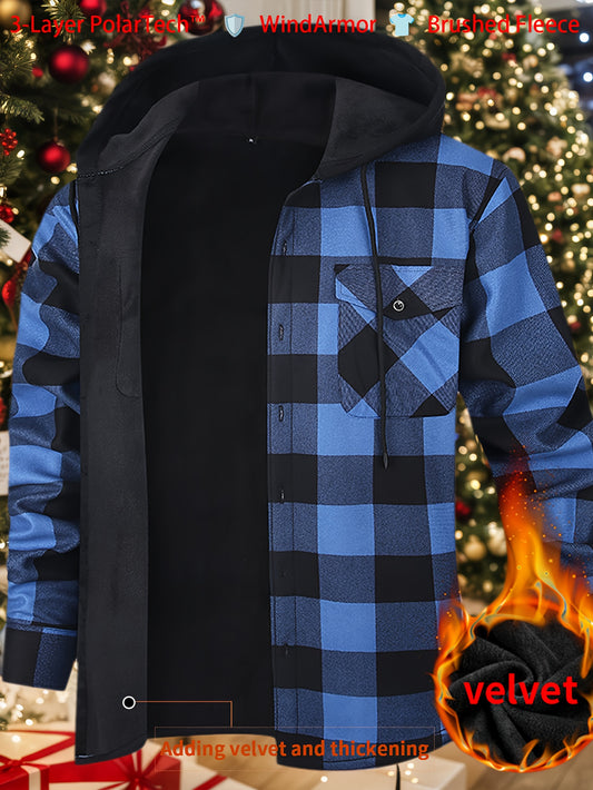 Men's Versatile Plaid Pullover Jacket – main product image