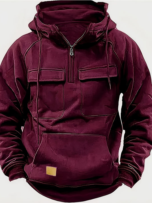 Men's Versatile Zip-Up Hoodie – Sizes 0XL–3XL – main product image